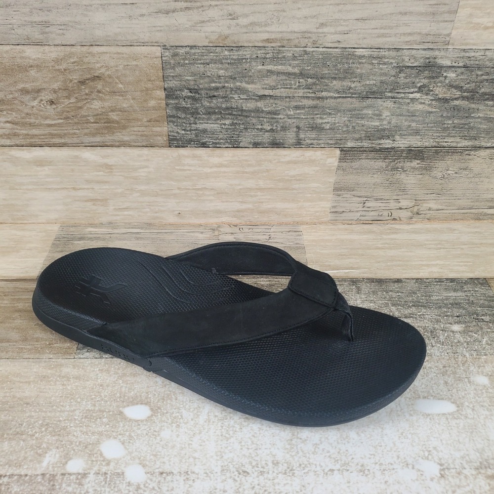 KURU KALA 2 Mens Sandal Sz 11 Black Walking Outdoor Flip Flop Thong Slip On